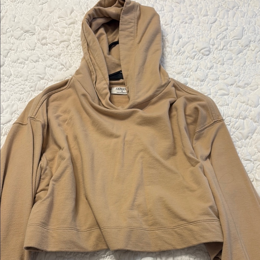Zenana Outfitters Tan Hoodie Sweater